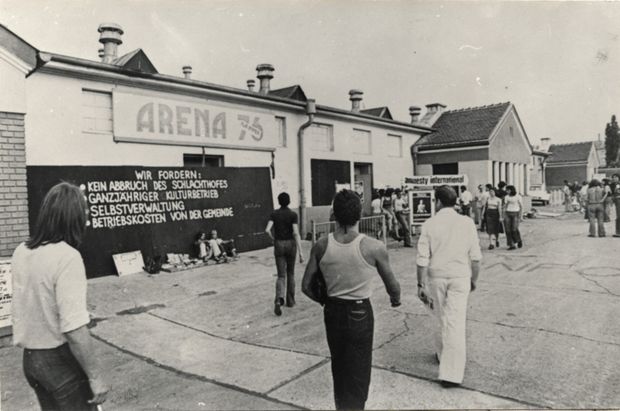 1976 Arena besetzt, Foto: Videogruppe Arena